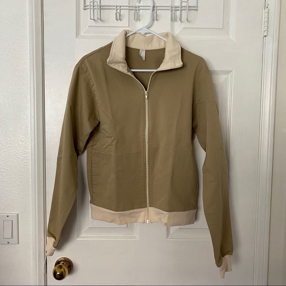 American Apparel - Khaki Bomber Jacket
